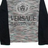 VERSACE JEANS Womens T-Shirt Black Long Sleeve S