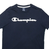 CHAMPION Mens T-Shirt Blue S