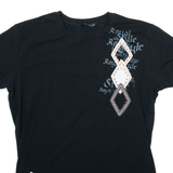 DANIEL STERN Womens T-Shirt Black L