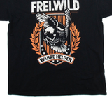FREI WILD Mens T-Shirt Black 2XL