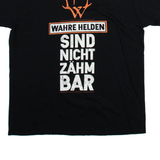 FREI WILD Mens T-Shirt Black 2XL