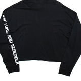 FBSISTER Hooded Womens T-Shirt Black Long Sleeve L
