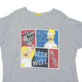 THE SIMPSONS Mens T-Shirt Grey XL