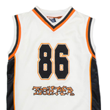 HERE AND THERE Mens Vest White Sleeveless V-Neck S