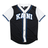 KARL KANI Mens Jersey Black V-Neck S