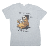 GILDEN Mens T-Shirt Grey M