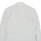 VALENTINO Mens Blazer Jacket Grey Striped M