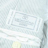 VALENTINO Mens Blazer Jacket Grey Striped M