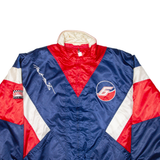 NUTMEG Nascar Racing Mark Martin #6 Quilted Lined Mens Jacket Blue Nylon USA XL