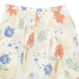 ALFRED DUNNER Womens A-Line Skirt Cream Knee Length Floral UK 16