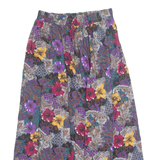 JRS ONLY Womens A-Line Skirt Purple Midi 90s Floral L