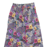 JRS ONLY Womens A-Line Skirt Purple Midi 90s Floral L
