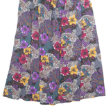 JRS ONLY Womens A-Line Skirt Purple Midi 90s Floral L