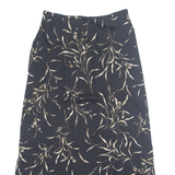 JUDY KNAPP Womens A-Line Skirt Black Midi Floral UK 12