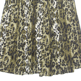 Womens A-Line Skirt Beige Midi M