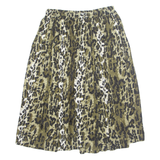 Womens A-Line Skirt Beige Midi M