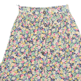 FRITZI Button Down Womens A-Line Skirt Green Knee Length Floral M