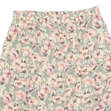 SAG HARBOUR Button Down Womens A-Line Skirt Grey Knee Length 90s M