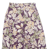 RADCLIFFE BY SAG HARBOUR Button Down Womens A-Line Skirt Purple Midi 90s M