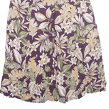 RADCLIFFE BY SAG HARBOUR Button Down Womens A-Line Skirt Purple Midi 90s M