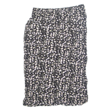 SAG HARBOUR Womens A-Line Skirt Black Midi 90s Floral L