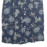 APPLESEEDS Pocketed Womens A-Line Skirt Blue Knee Length Floral XL