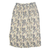 FACHATTA Womens A-Line Skirt Green Midi 90s Paisley M