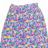 COMPONIX Womens A-Line Skirt Blue Knee Length 90s Floral M