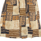 ALFRED DUNNER Womens A-Line Skirt Beige Knee Length 90s UK 8