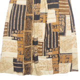 ALFRED DUNNER Womens A-Line Skirt Beige Knee Length 90s UK 8