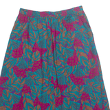 Womens A-Line Skirt Blue Midi 90s Floral M