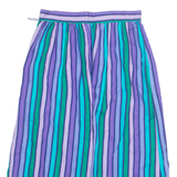 JONATHAN MARTIN Womens Straight Skirt Blue Midi 90s Striped S