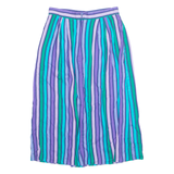 JONATHAN MARTIN Womens Straight Skirt Blue Midi 90s Striped S