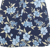 UNIFORM JOHN PAUL RICHARD Womens A-Line Skirt Blue 90s UK 12