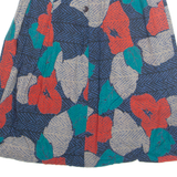 LIBERATED LADY Womens A-Line Skirt Red Knee Length 90s Floral UK 14