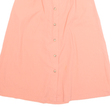 IC ISAACS Womens A-Line Skirt Orange Midi 90s UK 10