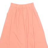IC ISAACS Womens A-Line Skirt Orange Midi 90s UK 10