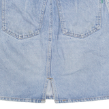 BENETTON United Colours Of Womens Mini Skirt Blue Short Denim S