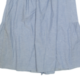 BOBBY T H2 Womens A-Line Skirt Blue Midi 90s L