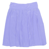 HENNES BY H&M Womens Pleated Skirt Blue Short M