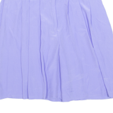 HENNES BY H&M Womens Pleated Skirt Blue Short M