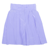 HENNES BY H&M Womens Pleated Skirt Blue Short M