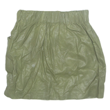 ZARA Womens Straight Skirt Green Short S