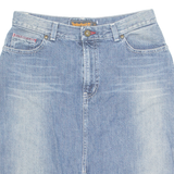 TIMBERLAND Womens Straight Skirt Blue Knee Length Denim M