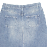 TIMBERLAND Womens Straight Skirt Blue Knee Length Denim M