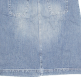 TIMBERLAND Womens Straight Skirt Blue Knee Length Denim M