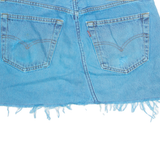 LEVI'S Cut Off 501 Womens Mini Skirt Blue Short Denim M