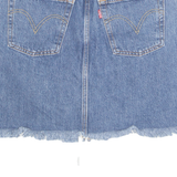 LEVI'S Premium E Womens Straight Skirt Blue Short Denim S
