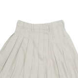 Womens Pleated Skirt Grey Short XS