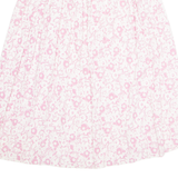 Womens A-Line Skirt Pink Midi Floral L